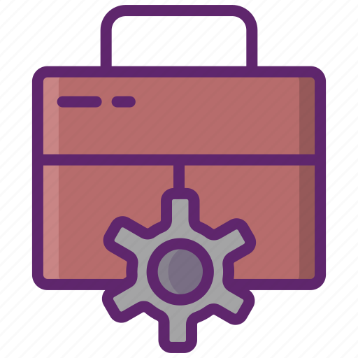 Automation, briefcase, business, gear icon - Download on Iconfinder