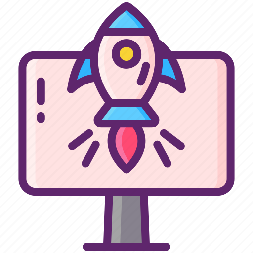 Computer, launch, rocket, startup icon - Download on Iconfinder