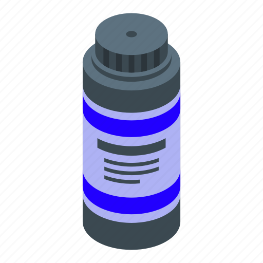 Bottle, digital, printing, isometric icon - Download on Iconfinder