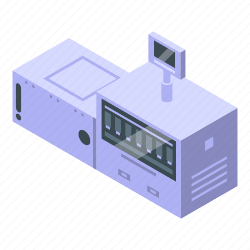 Service, equipment, digital, printing, isometric icon - Download on Iconfinder