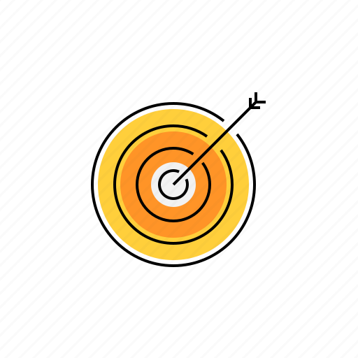 Aim, arrow, dart, goal, target icon - Download on Iconfinder