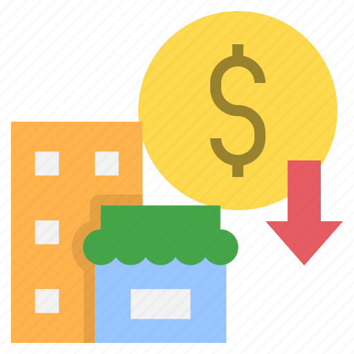 Cost, reduction, business, budget, loss, profit, decrease icon - Download on Iconfinder