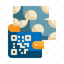 money, digital, qr, scan, cash, currency, payment, wallet icon