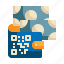 money, digital, qr, scan, cash, currency, payment, wallet icon 