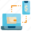 money, transfer, mobile, banking, digital, currency, payment, wallet icon 