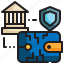 bank, transfer, data, digital, money, payment, currency, wallet icon 