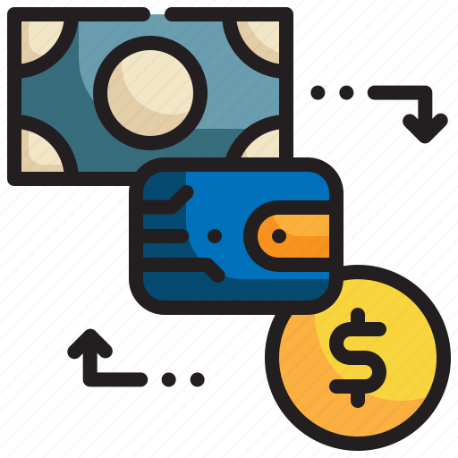 Money, exchange, digital, currency, cash, banking, wallet icon icon - Download on Iconfinder