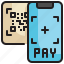 qr, scan, payment, digital, money, banking, currency, wallet icon 