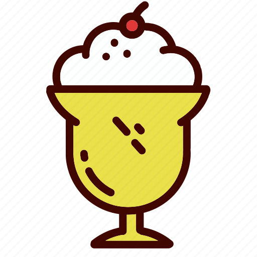 Cream, dessert, dinner, food, ice, restaurant, sundae icon - Download on Iconfinder
