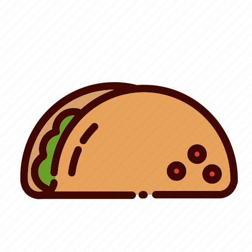 Breakfast, dinner, fast, food, lunch, restaurant, taco icon - Download on Iconfinder