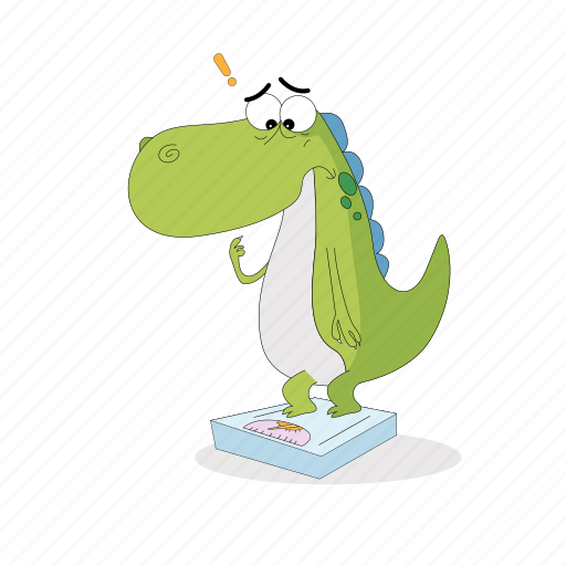 Dinosaur, emoji, emoticon, gain, smiley, sticker, weight icon - Download on Iconfinder