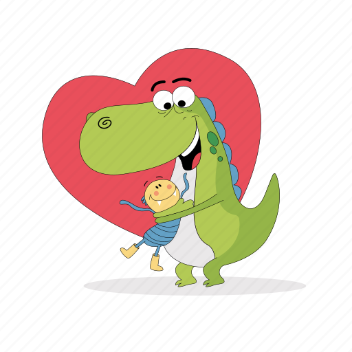 Dinosaur, emoji, emoticon, love, smiley, sticker icon - Download on Iconfinder