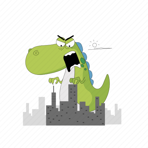 Dinosaur, emoji, emoticon, monster, smiley, sticker icon - Download on Iconfinder