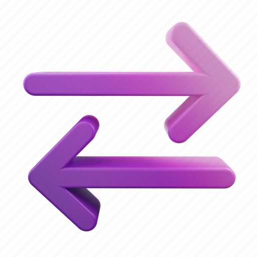 Swap, arrow 3D illustration - Download on Iconfinder