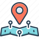 location, map, directional, direction, gps, navigation, search, pointer