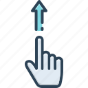 pointing, direction, indicate, signaling, indicating, upward, allude, point up