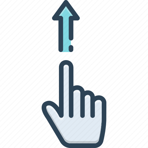 Pointing, direction, indicate, signaling, indicating, upward, allude icon - Download on Iconfinder