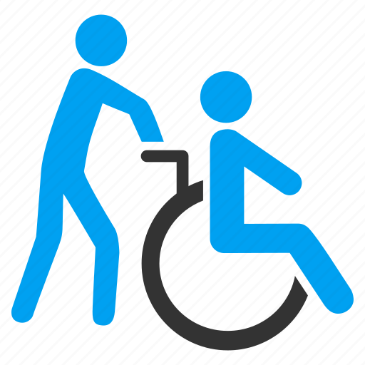 Disabled person, handicap, medical support, patient, transportation, wheel chair, wheelchair icon - Download on Iconfinder