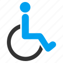 disability, disabled person, handicap, parking sign, patient seat, wheel chair, wheelchair