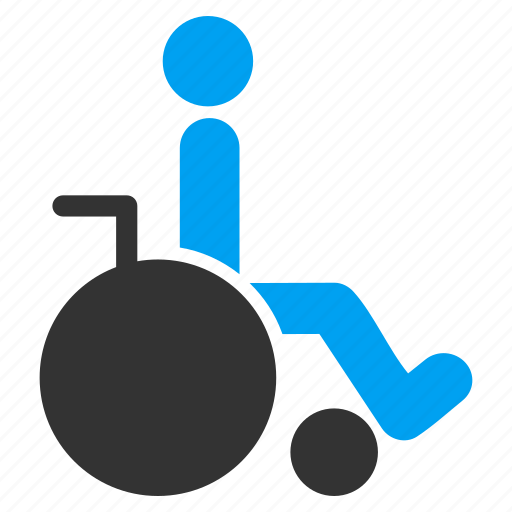 Damaged, disable, disabled, handicap, invalid person, patient chair, wheelchair icon - Download on Iconfinder