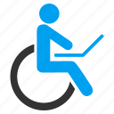 damaged, disable, disabled, handicap, invalid person, patient chair, wheelchair
