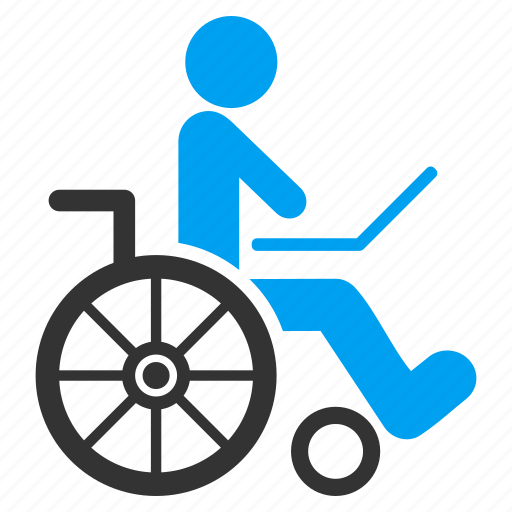 Damaged, disable, disabled, handicap, invalid person, patient chair, wheelchair icon - Download on Iconfinder