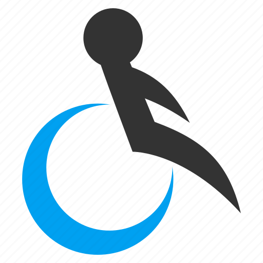 Damaged, disable, disabled man, handicap, invalid person, patient chair, wheelchair icon - Download on Iconfinder