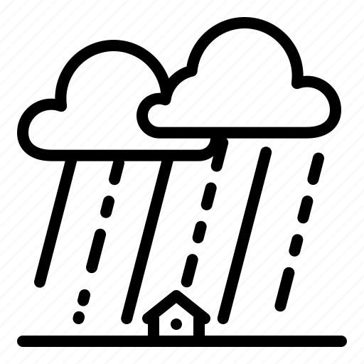 Rain, heavy rain, storm, disaster icon - Download on Iconfinder