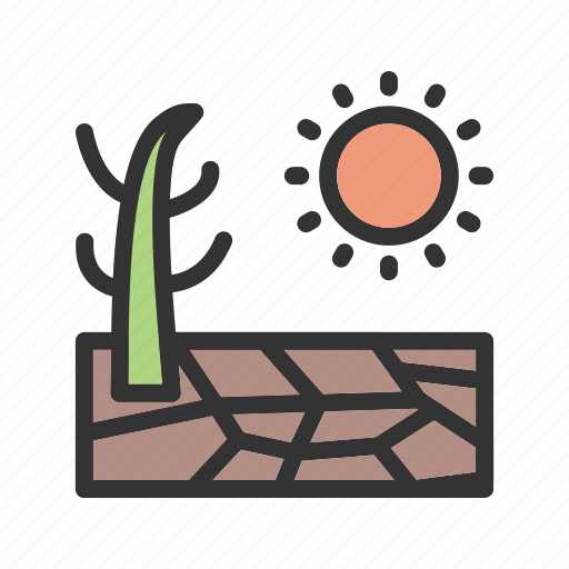 Cracked, dead, drought, dry, land, nature, soil icon - Download on Iconfinder