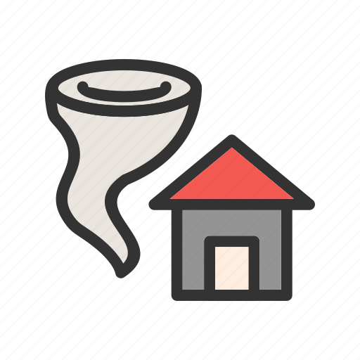 Disaster, house, storm, tornado, twister, wall, wind icon - Download on Iconfinder