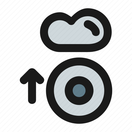 Cloud, data, database, disc, memory, send, storage icon - Download on Iconfinder