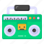 boombox, stereo, cassette player, cassette recorder, music 