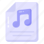 music file, audio file, file format, music folder, song file 