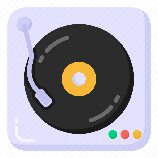 Music player, vinyl player, disc jockey, party music, disc player icon - Download on Iconfinder