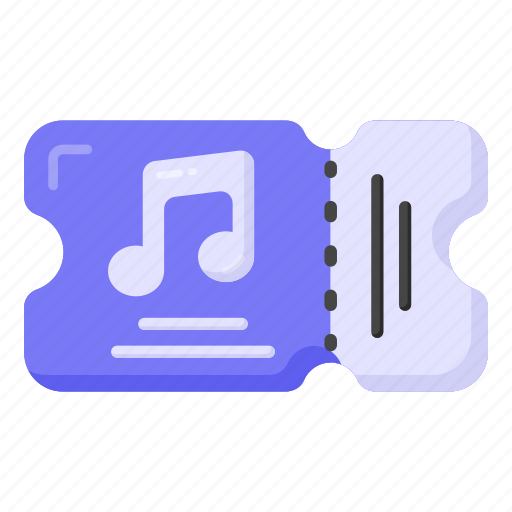 Music ticket, concert ticket, voucher, music card, coupon icon - Download on Iconfinder