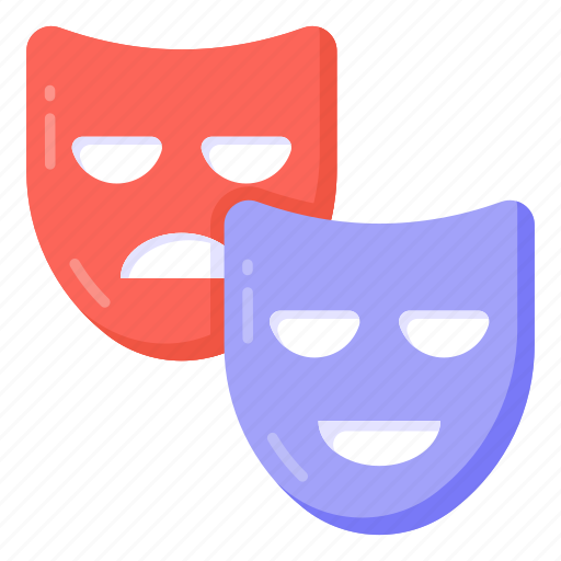 Face masks, theater masks, carnival, comedy masks, party masks icon - Download on Iconfinder