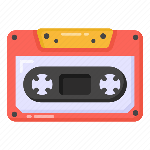 Cassette, audio cassette, music cassette, tape, music device icon - Download on Iconfinder