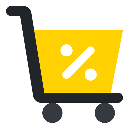 Shopping, discount, cart, promotion, offer, percentage, commerce icon - Free download