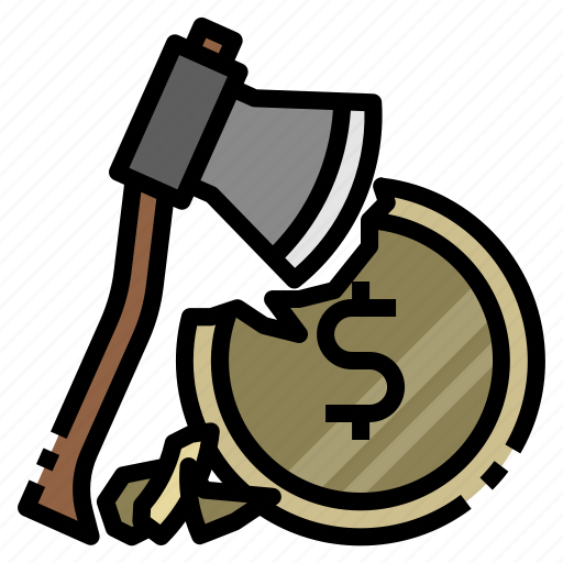 Chop, price, cut, discount, inflation, economic icon - Download on Iconfinder