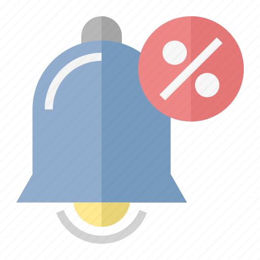 Notification, bell, discount, sale, promotion icon - Download on Iconfinder