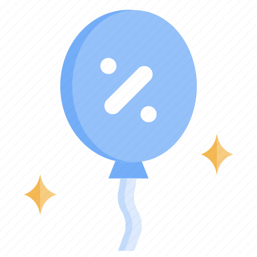 Balloon, percentage, offer, sale, discount icon - Download on Iconfinder