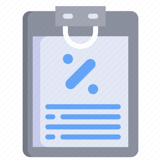 Clipboard, discount, percentage, sales, file icon - Download on Iconfinder