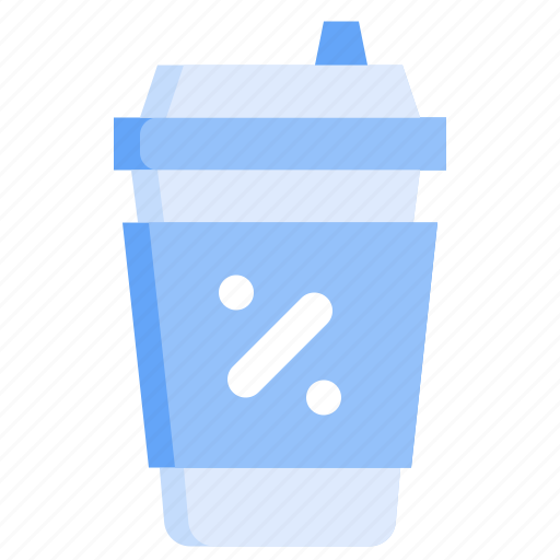 Coffee, cup, percentage, sale, price, discount icon - Download on Iconfinder