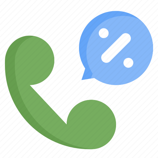 Phone, call, conversation, percentage, telephone, technology icon - Download on Iconfinder
