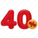 40 percent discount, 40 percent, number, percent, sale, discount, font, promotion, shop 