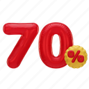 70 percent, number, percent, sale, discount, font, promotion, shop, shopping, ecommerce, store, buy, online, sales, marketplace, market, marketing, ads, advertising, advertisement 