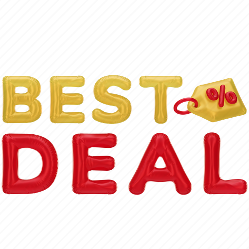 Best deal, flash, flash sale, best, deal, percent, sale 3D illustration - Download on Iconfinder