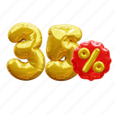 35 percent, percentage, discount, sale, balloon number 