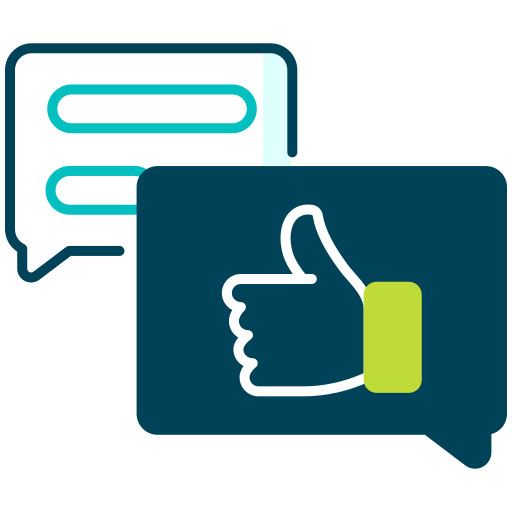 Like, bubble speech, feedback, review, satisfaction, positive, business icon - Free download