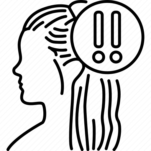 Damage, hair, woman, head, baldness icon - Download on Iconfinder
